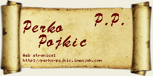 Perko Pojkić vizit kartica